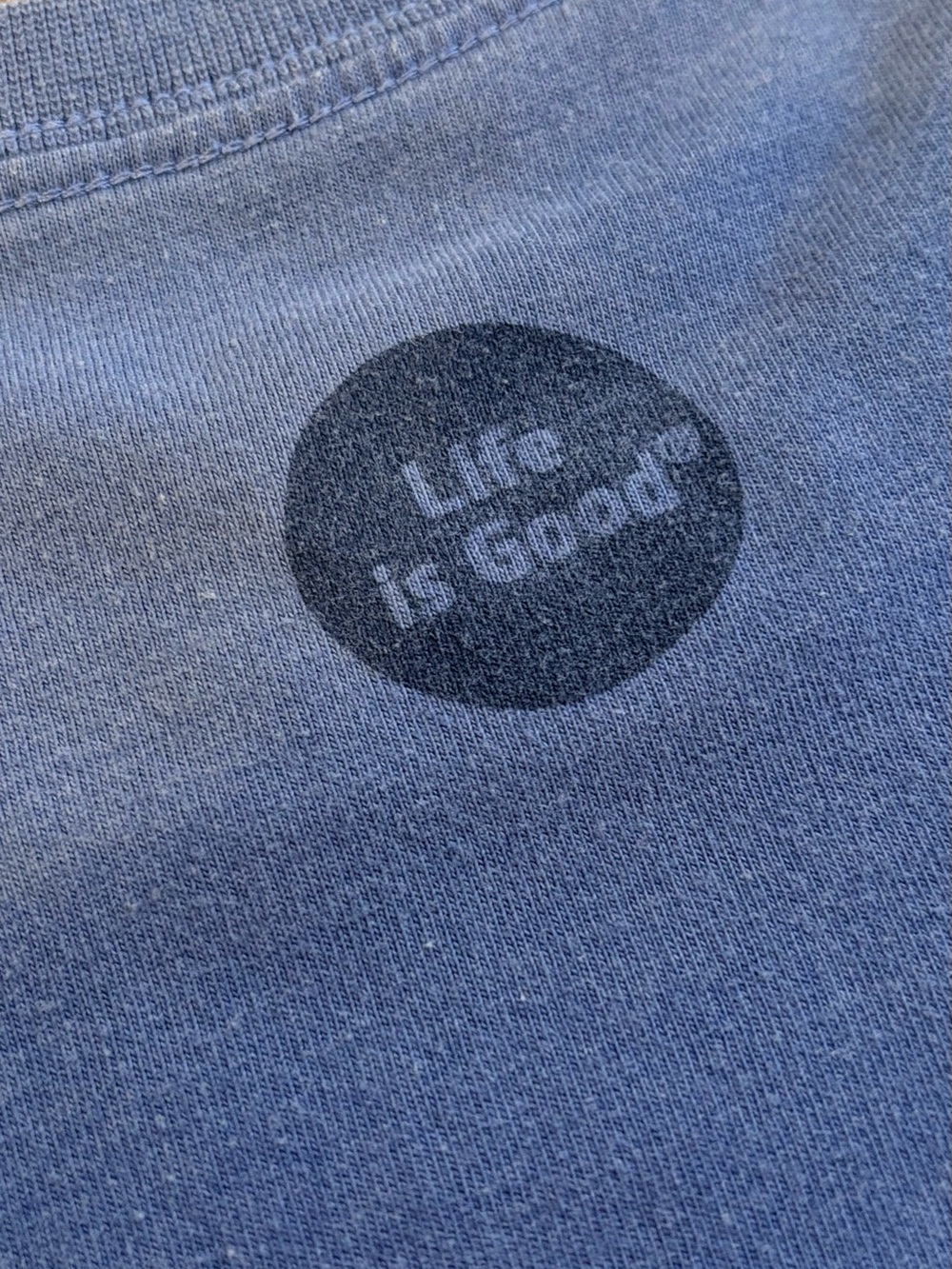 Life is Good T Shirt Mens blue Crusher tee - Picture 3 of 4